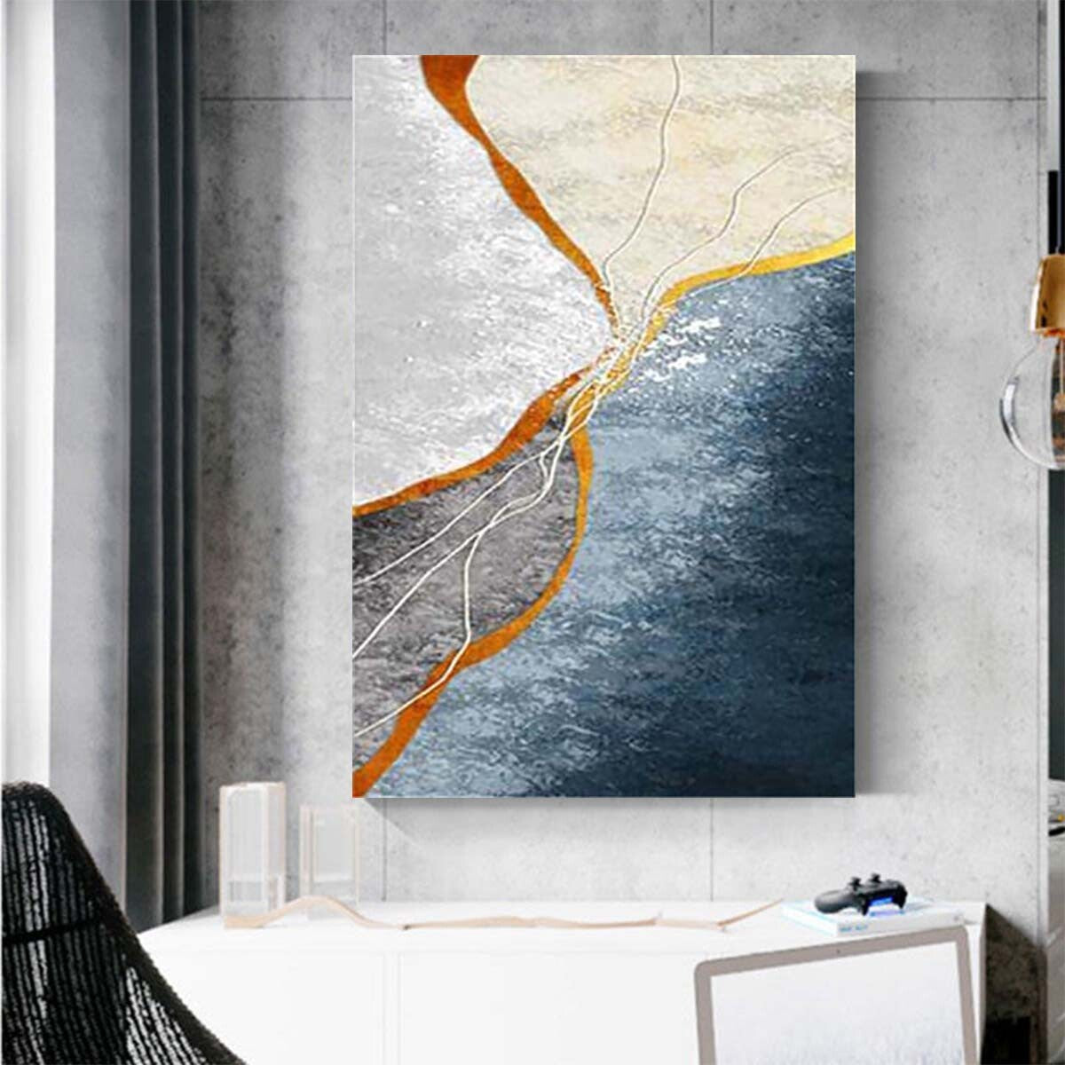 Home Decor Drawing Handmade Oil Painting Wall Art Abstract Canvas Acrylic Mural