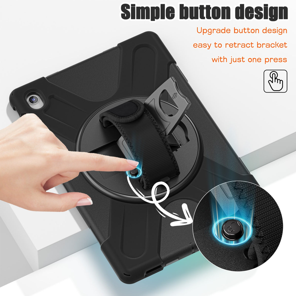 For Samsung S10FE + X620 X626B 2025 13.1 inch tablet case new button holder
