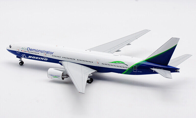 1:200 32CM JC Wings ecoDemonstrator BOEING 777-200 Passenger Plane Diecast Model