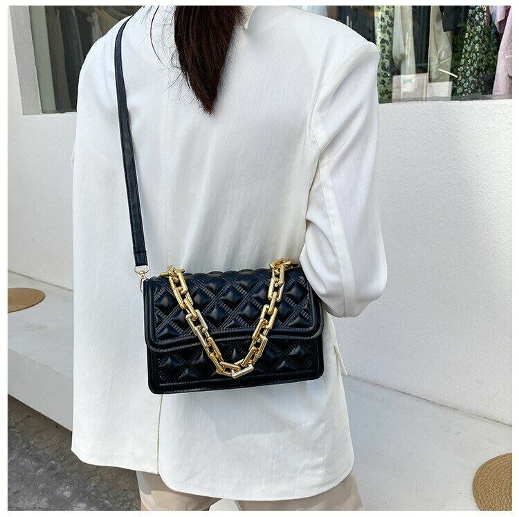 Summer Chain Bags Korean Fashion One-shoulder Small Square Messenger Bags Female