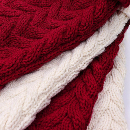 18" Large Size Cable Knit Knitted Christmas Xmas Stockings Stocking Decorations