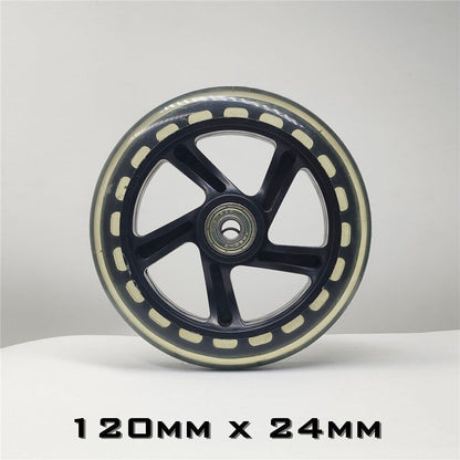 1pc 200/180/175/145/120/40/30/24mm Scooter Skating Wheel Tire PU Skateboard 12 V
