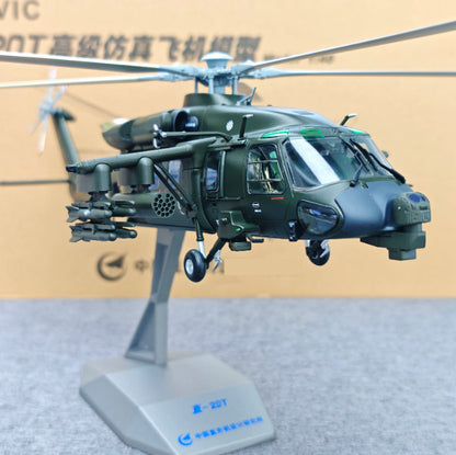 1:40 47CM AVIC Z-20T Armed Helicopter Plane Diecast Military Aircraft Model
