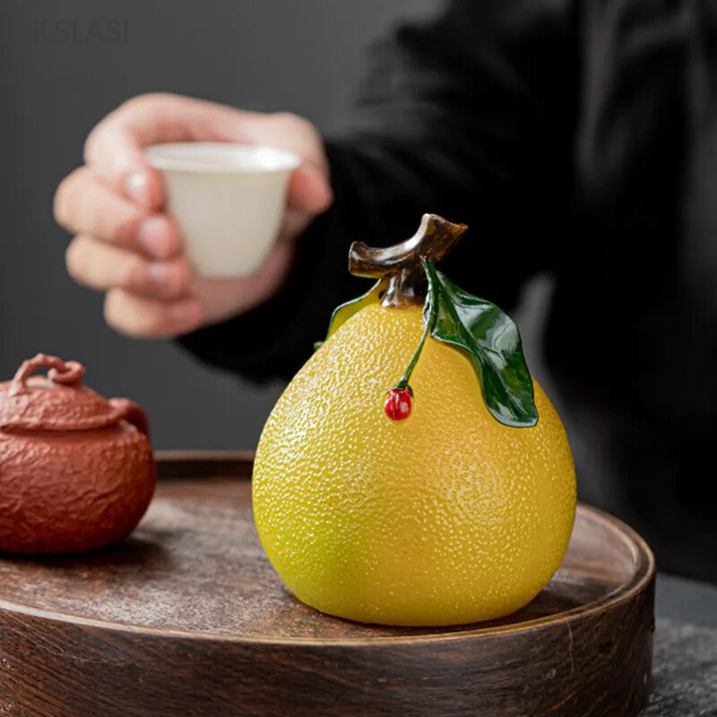 Fruit Model Color-changing Tea Pet Creative Resin Tea Table Decoration CutePot