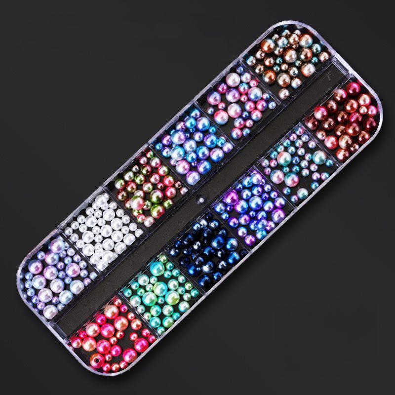 Nail Art Decor 12Design Box 3D Irregular Abalone Seashell Fragment Flakes Charms