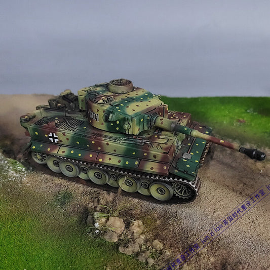 1/72 Tiger Type 1 Tank Model Tri Color Camo Tank Model