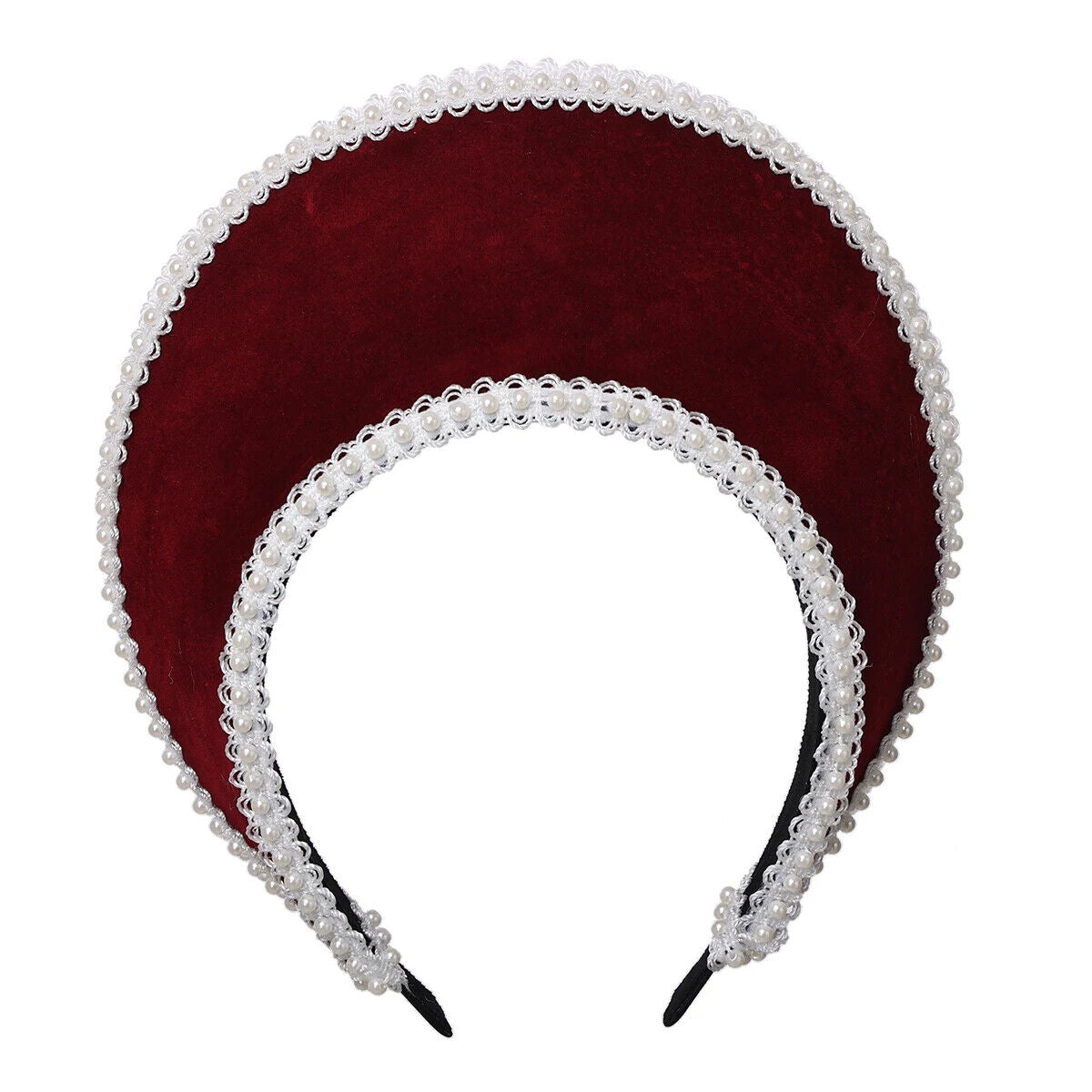 Women Cosplay Headbands Medieval Crown Headpiece Royal French Mary Queen Costume