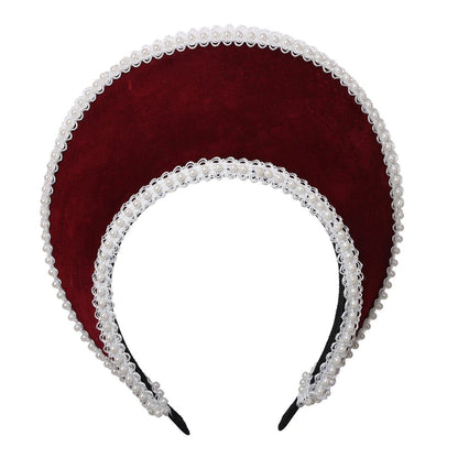 Women Cosplay Headbands Medieval Crown Headpiece Royal French Mary Queen Costume