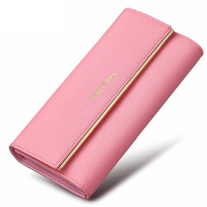 Woman Wallet Fashion Purse Black Gold Clutch Bag Red Purple Wallets 3.5*19*10 CM