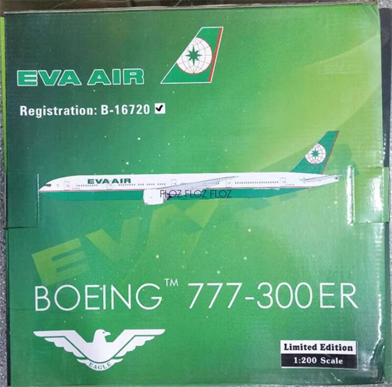 for EAGLE for EVA AIR for Boeing B777-300ER B-16720 Limited Edition 1:200 Model