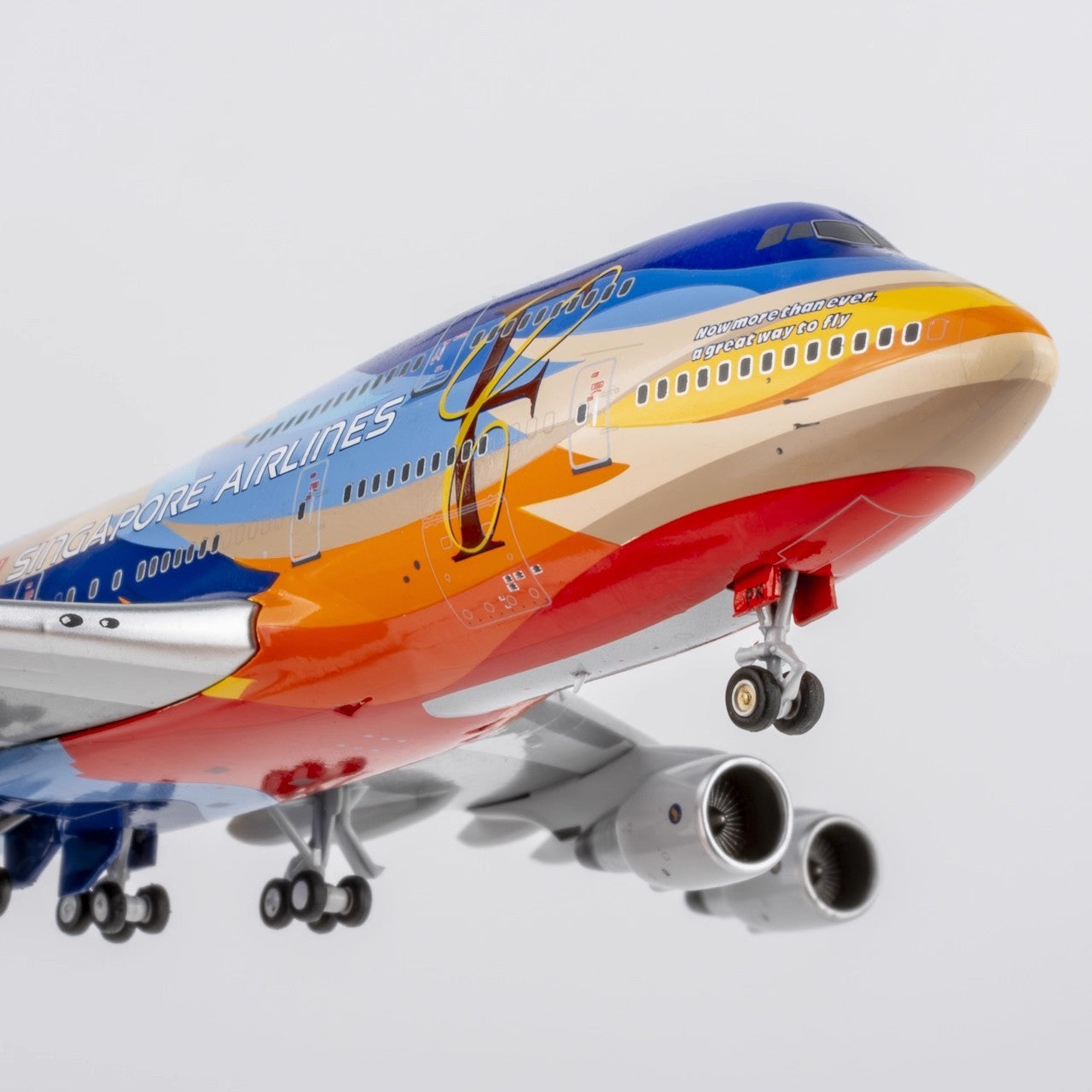 1:400 NGmodels Singapore Airlines B747-400 9V-SPK Airplane Diecast Plane Model