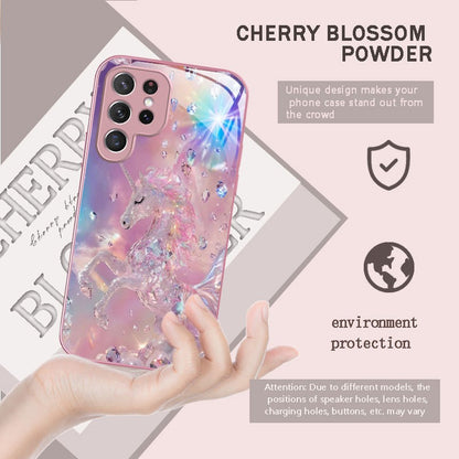 For Galaxy S26 Ultra/25/24/23 Metal &Glass Painted Dragon Shockproof Phone Case