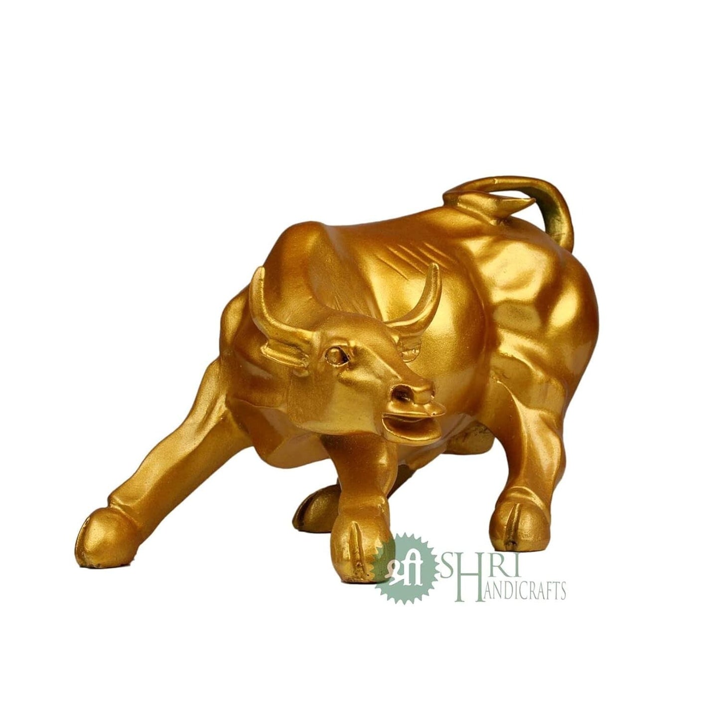 Polyresin Geometric Statue Bull Sculpture Animal Idol Figurine Home Decor