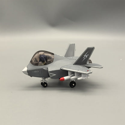 Q Version Cartoon Alloy Aircraft Model China J35 Fighter J-35 Model Aircraft