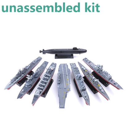 8x 4D Aircraft Carrier Cruiser Frigate Submarine Battleship Model Unassembled b