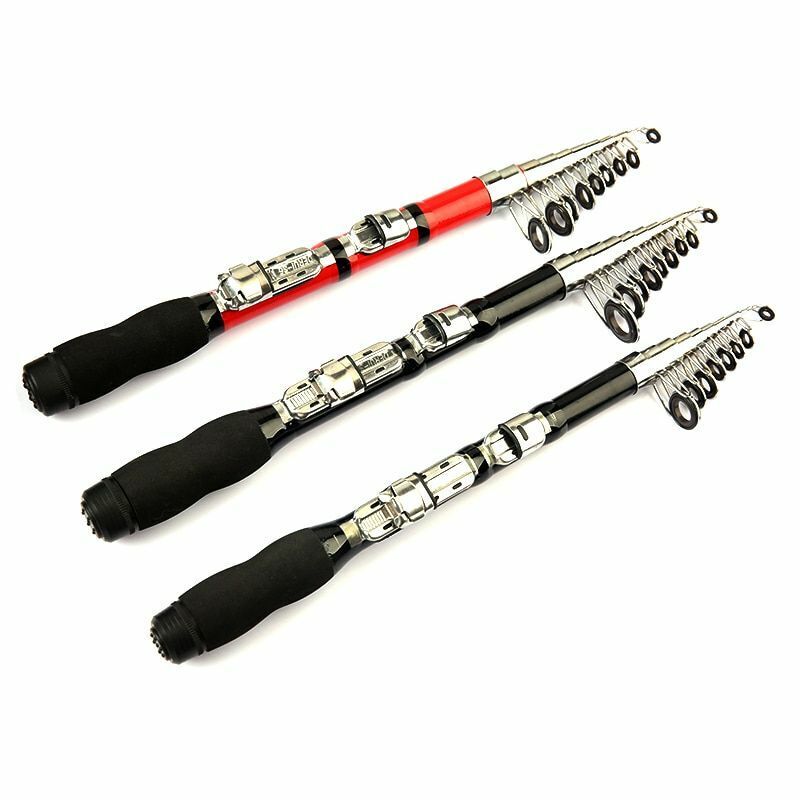 Fishing Rod 1Pcs Retractable Bass Hard Bait Casting Mini Portable Spinning Reel