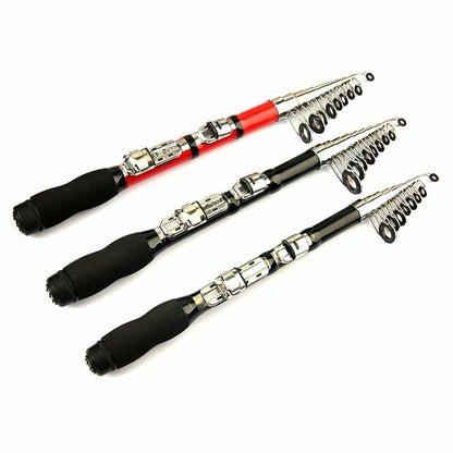 Fishing Rod 1Pcs Retractable Bass Hard Bait Casting Mini Portable Spinning Reel