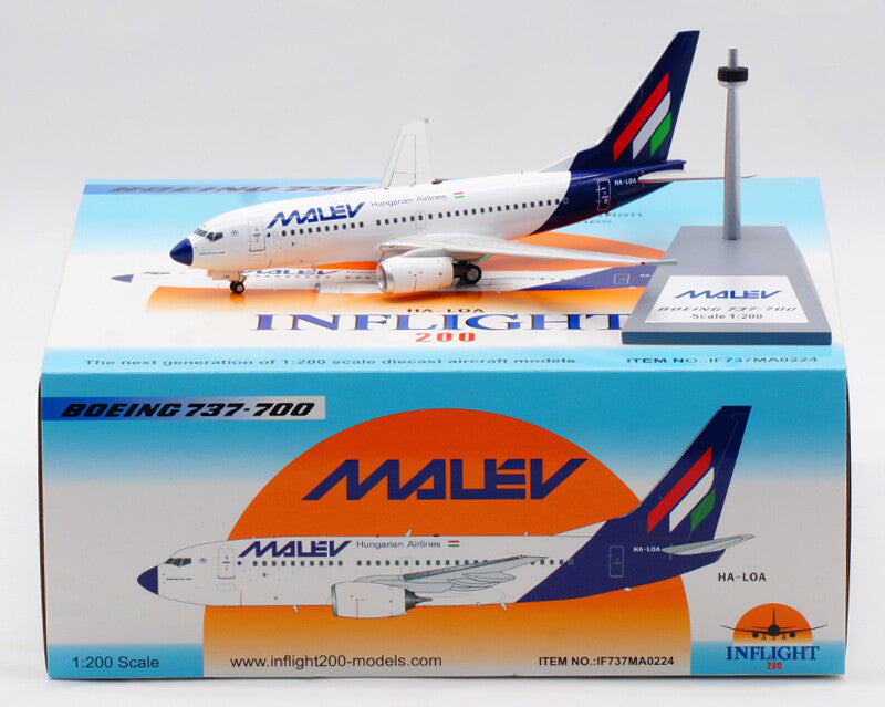 1:200 InFlight MALEV Hungarian Airlines BOEING 737-700 Airplane Diecast Model