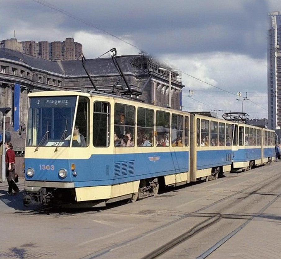 1:43 PremiumClassixxs TATRA-T1 Tram Prague Line 5001 Passenger Car Diecast Model