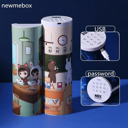 Pencil Case Translucent Quicksand Kawaii NBX Solar Calculator Box School Supplie