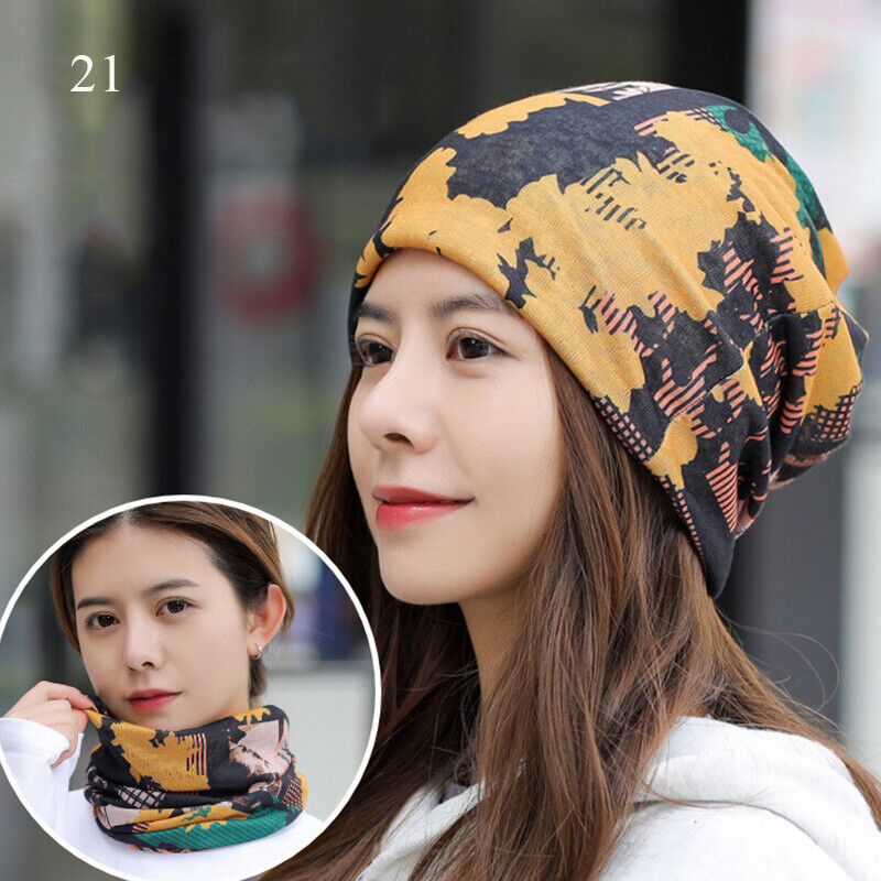 Women's Turban Cap Spring and Summer Outdoor Hat Breathable Pullover Cap Thin