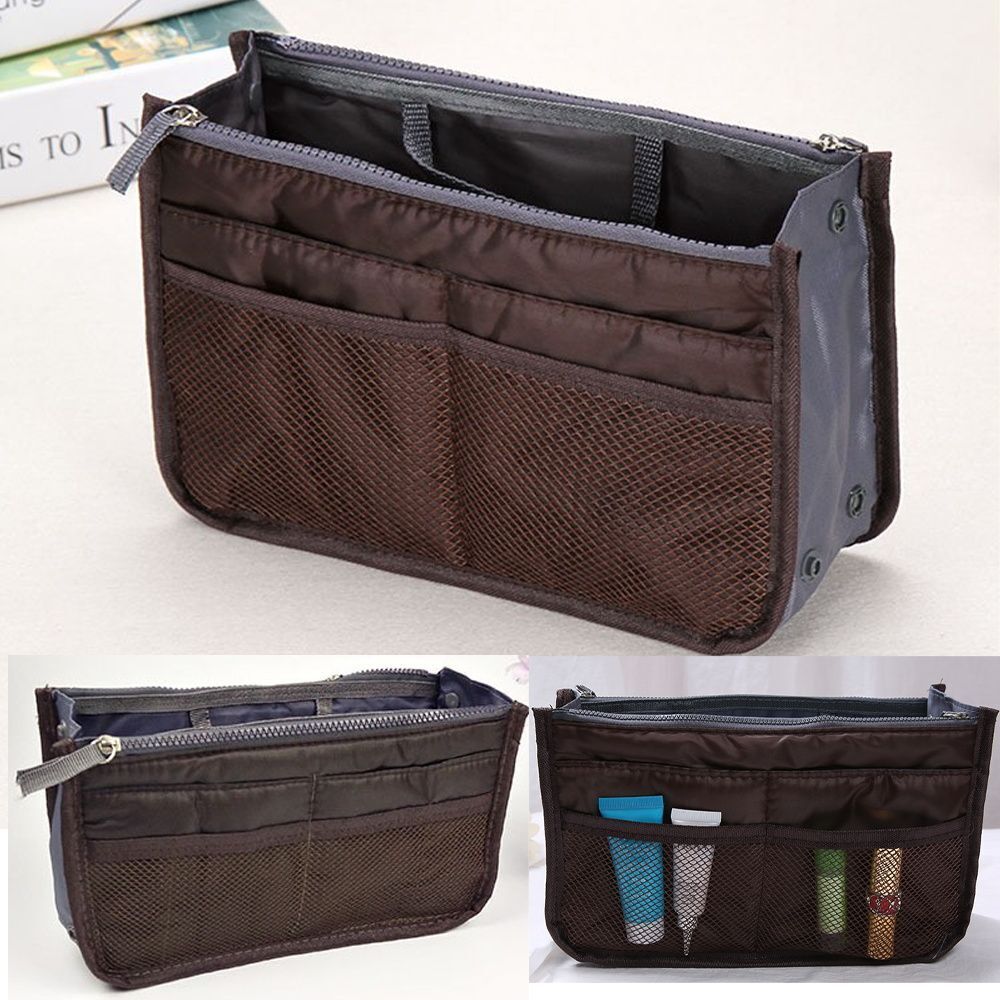 Organizer Insert Bag Folding Storage Bags Travel Insert Felt Organizer Purse 1PC