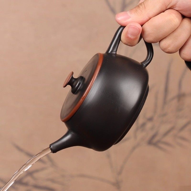 Handmade Jianshui Purple Pottery Hanwa Teapot Rotatable Whistling 220ml Tea Pot