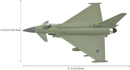 1:100 Eurofighter Typhoon Fighter Attack Metal Airplane Model,Royal Air Force