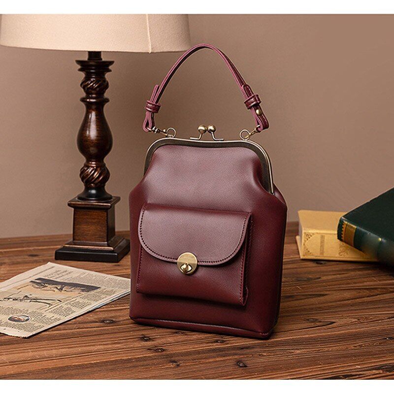 Clip Bags Women PU Leather Shoulder Crossbody Bag Ladies Handbag Female