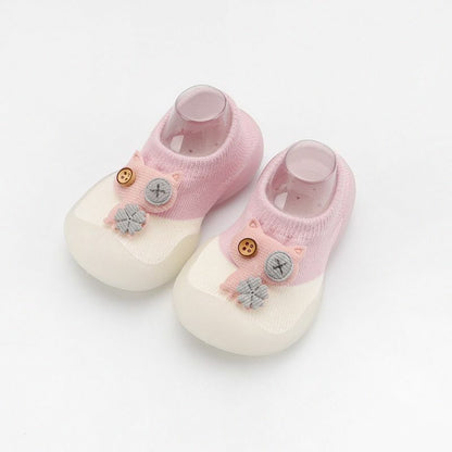 Sock Shoes Baby Boys Girls Autumn Non-slip Floor Kids Soft Rubber Toddler Knit