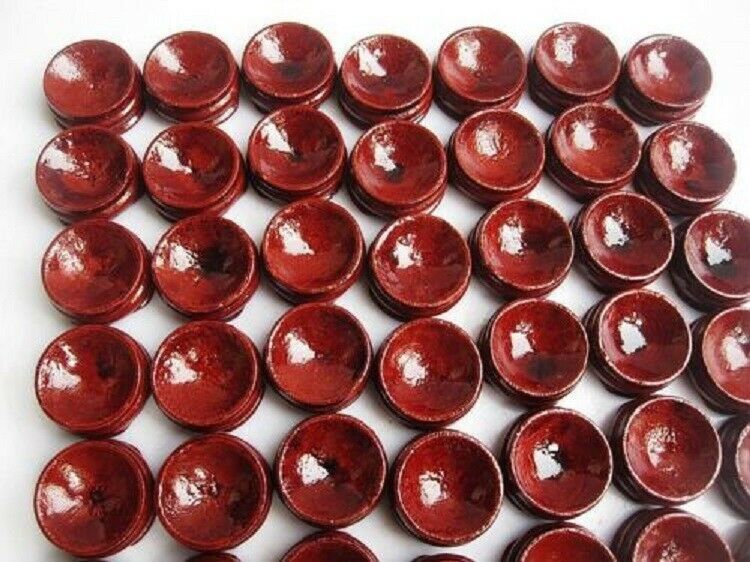 150g 50pcs wooden Stand Small Pedestal Holding CRYSTAL Sphere 28mm/WholesaleAA