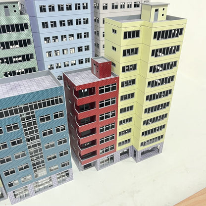 HO Scale 1/87 Building Model Railroad Layout Office House Scene Model