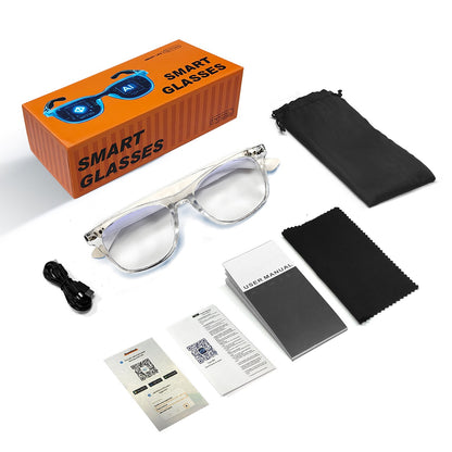AI translation 100 languages Bluetooth listening songs calling smart glasses