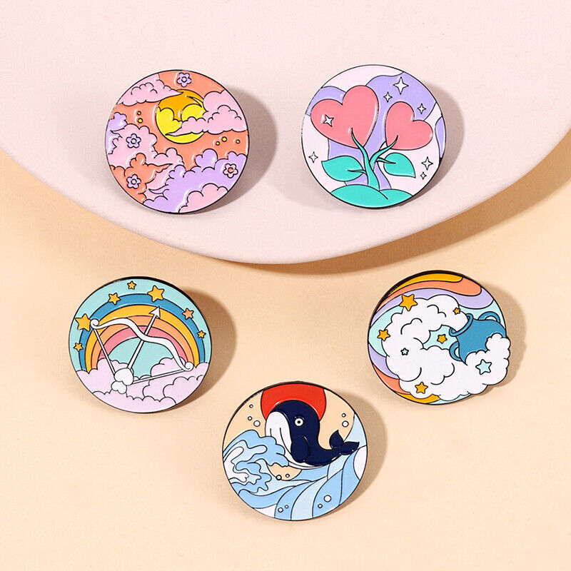 Cartoon Brooch Character Bag Backpack Badge Lapel Enamel Pins Brooches Jewelry