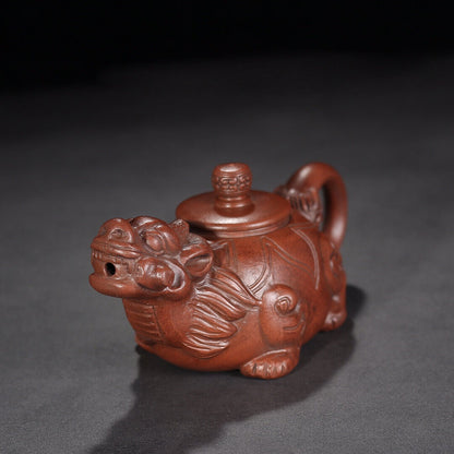 Chinese Yixing Zisha Clay Handmade Exquisite Teapot （龙龟 底款：陈鸣远）