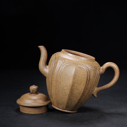 Chinese Yixing Zisha Clay Handmade Exquisite Teapot（石瓢 底款：汪寅仙）