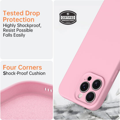 Compatible with Iphone 16 Pro Max Case, Liquid Silicone Upgrade [Camera Protecti