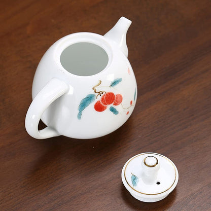 250ml Underglaze Painted Porcelain Teapot Hand Painted Kung Fu Tea Set Kettle
