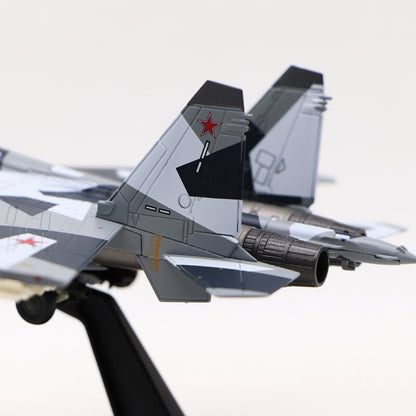 1/100 Russian Su-35 Super Flanker Fighter SU-35 alloy military aircraft model 21