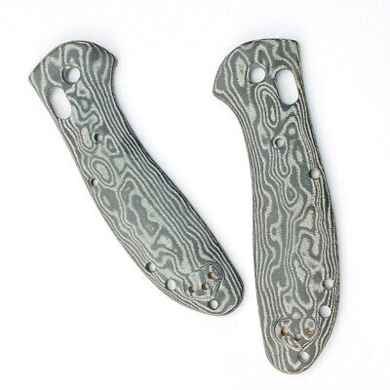Micarta Scales+Supporting Shafts for Benchmade Griptilian 551/550 Snake Pattern