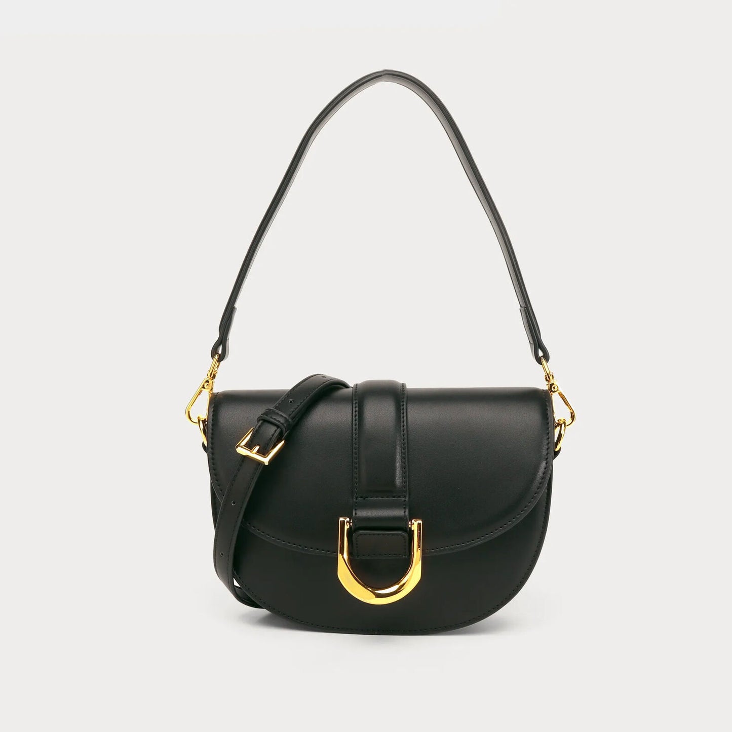 Women Handbags Geniue Cowhide Leather Saddle Bags Crossbody Shoulder Bag Ladies