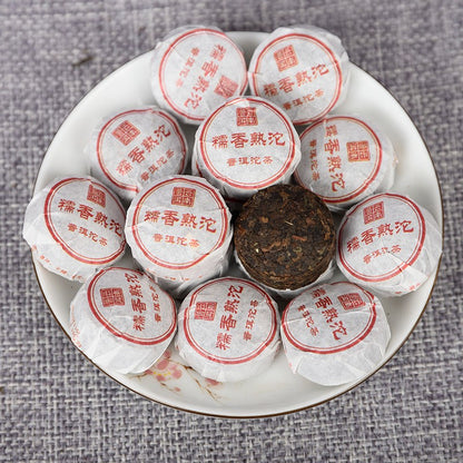 500g Ripe Pu'er Mini Tuocha Yunnan Glutinous Rice Aroma Compressed Leaf Tea