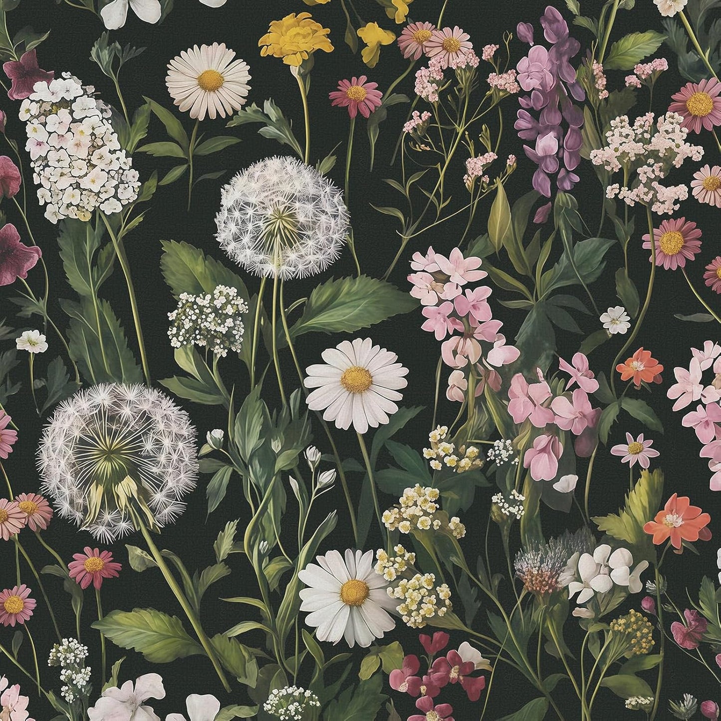Floral Peel and Stick Wallpaper Floral Leaf Contact Paper 16.9Inch X 118.1Inch B