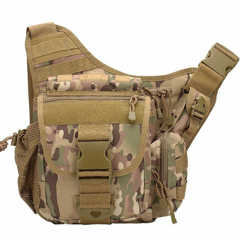 Tactical Shoulder Bag Sling Backpack Camping Hunting Hiking Waterproof Nylon 1PC