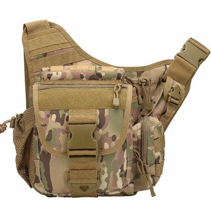 Tactical Shoulder Bag Sling Backpack Camping Hunting Hiking Waterproof Nylon 1PC