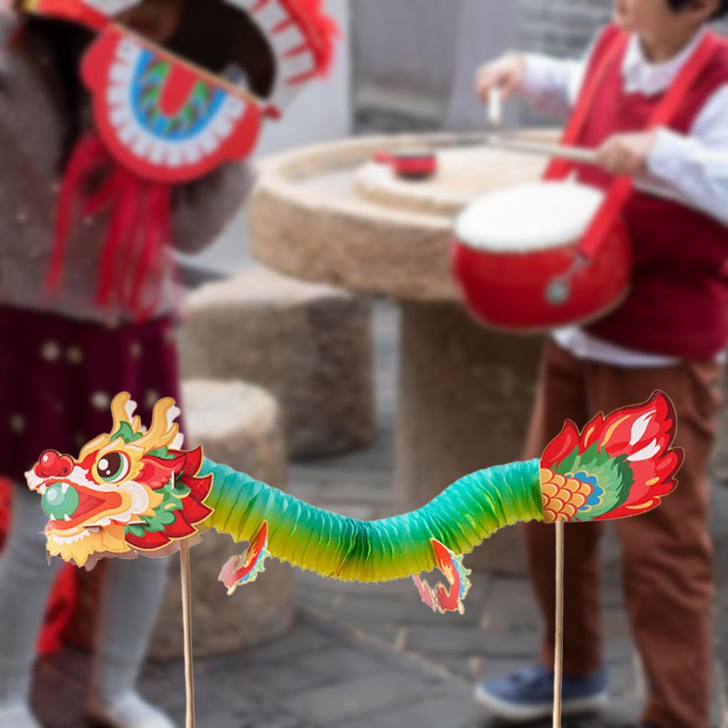 Chinese New Year Dragon Garland for Dragon Boat Festival