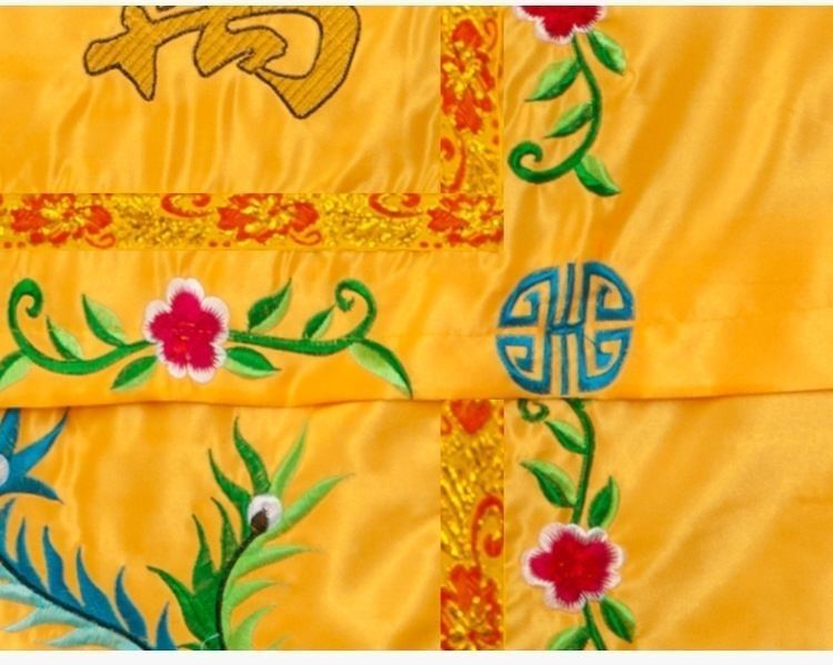 Taoist Buddhist Altar Holy Dragon Auspicious Embroidery Table Enclosure Curtain