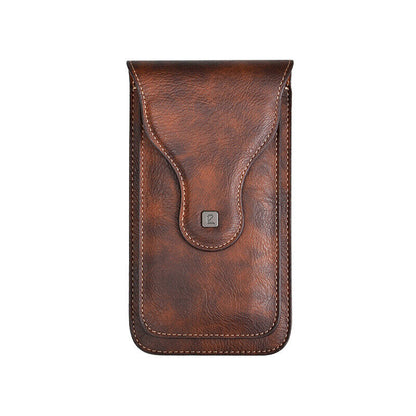 Men Retro PuLeather Waist Belt Hanging Phone Bag Cell Phone Holster Case Durable