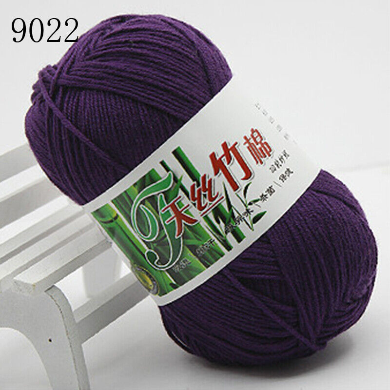 Hot Sale 50g Soft Bamboo Crochet Cotton Yarn Knitting Baby Knit Wool Yarn