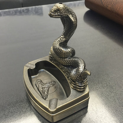5" New Snake Shape Novelty Refillable Lighter Cigarette Cigar Ashtray Ash